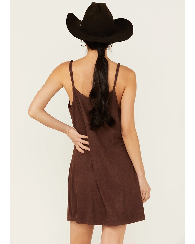 Shyanne Women's Faux Suede Sleeveless Mini Dress