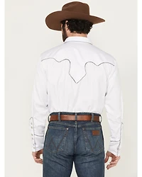 Scully White Retro Western Shirt