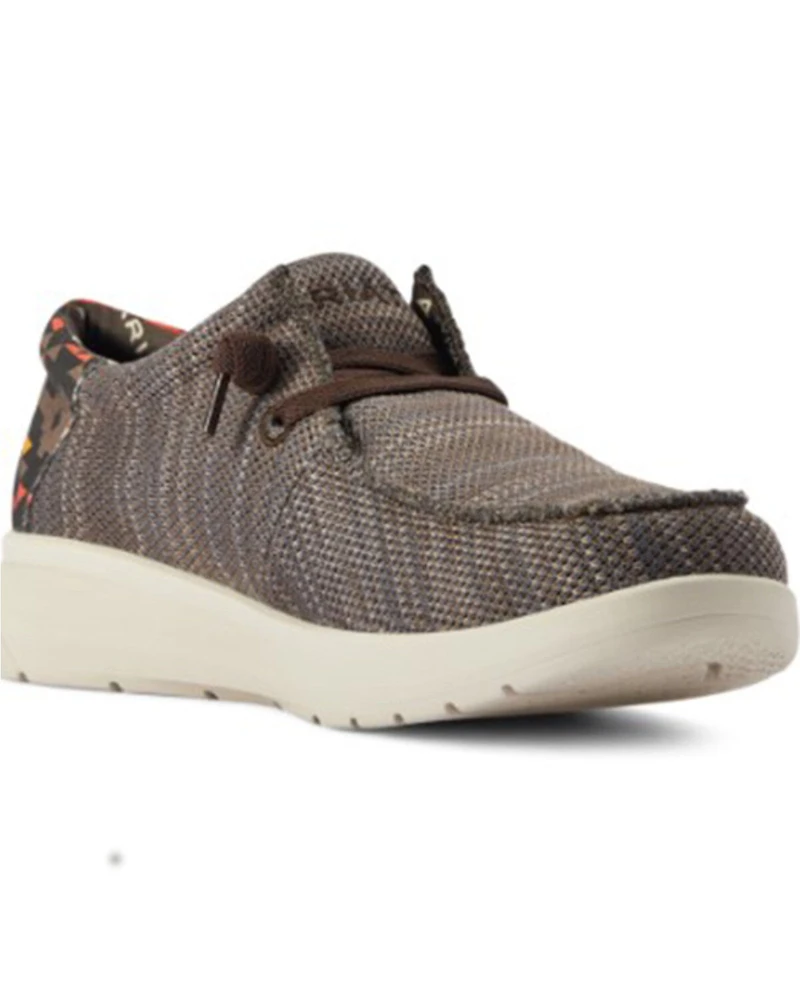 Ariat Men's Heathered Southwestern Print Casual Hilo - Moc Toe
