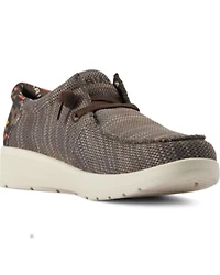 Ariat Men's Heathered Southwestern Print Casual Hilo - Moc Toe