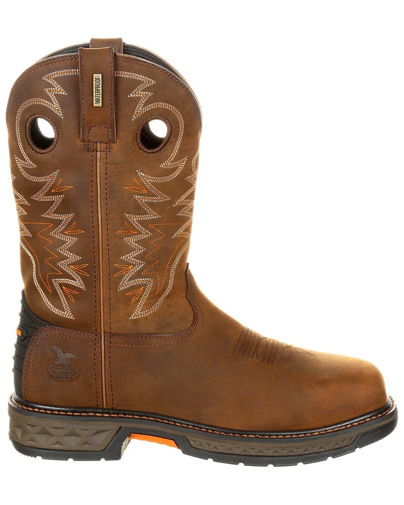 Georgia Boot Men's Carbo-Tec LT Waterproof Western Work Boots - Alloy Toe