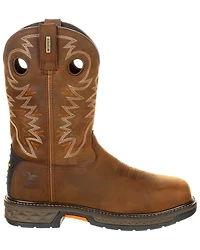 Georgia Boot Men's Carbo-Tec LT Waterproof Western Work Boots - Alloy Toe