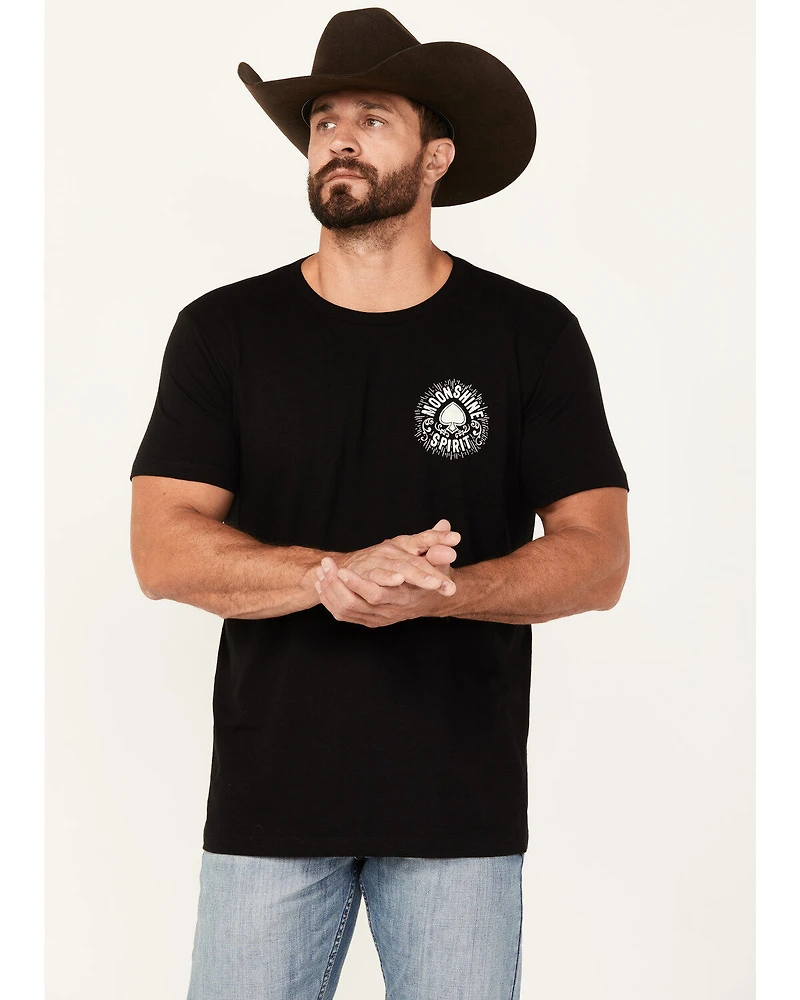 Moonshine Spirit Men's Spade Short Sleeve Graphic T-Shirt