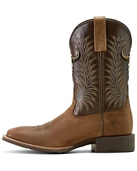 Ariat Men's Sport Steer Skull Performance Western Boots - Broad Square Toe