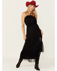 Shyanne Women's Chiffon Mesh Midi Dress