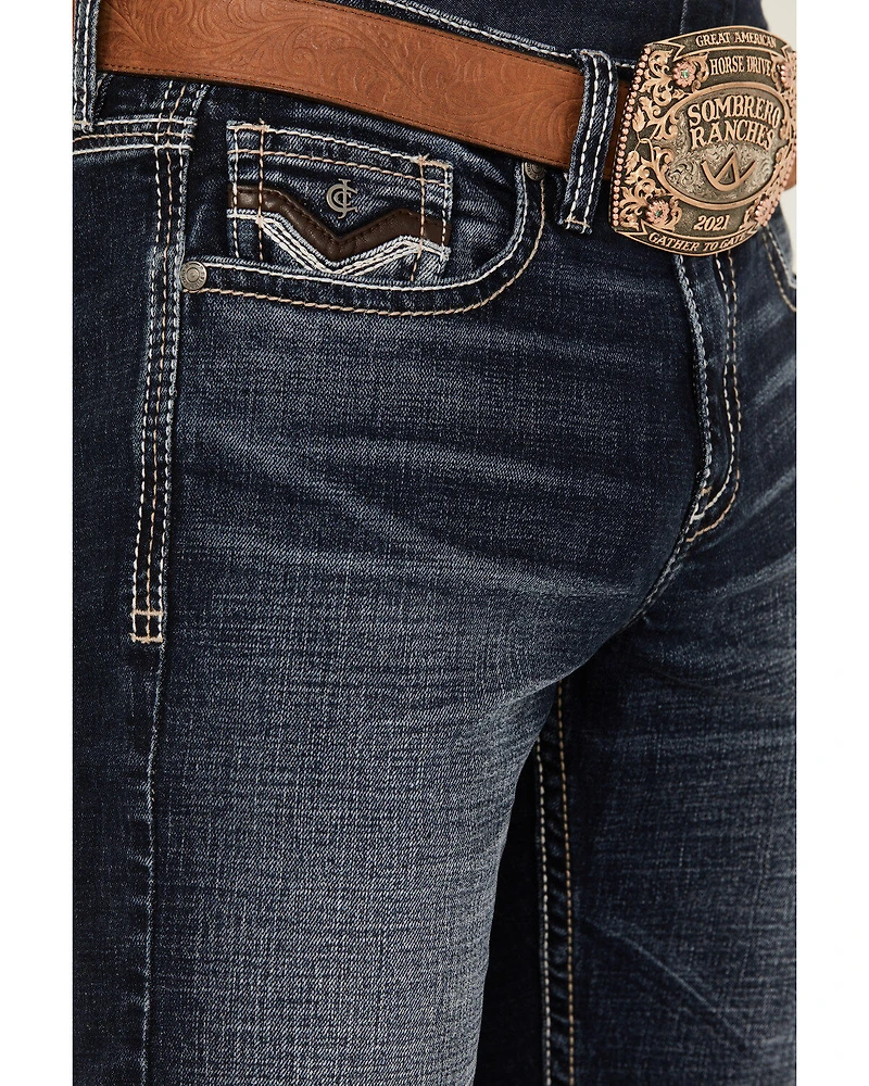 Cody James Men's Moonbeam Wash Jackson Slim Straight Stretch Denim Jeans