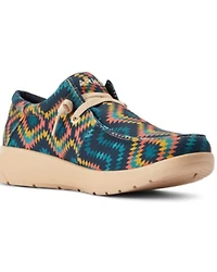 Ariat Men's Southwestern Print Stretch Casual Hilo - Moc Toe