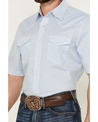Wrangler 20X Men's Advanced Comfort Geo Print Short Sleeve Snap Stretch Western Shirt