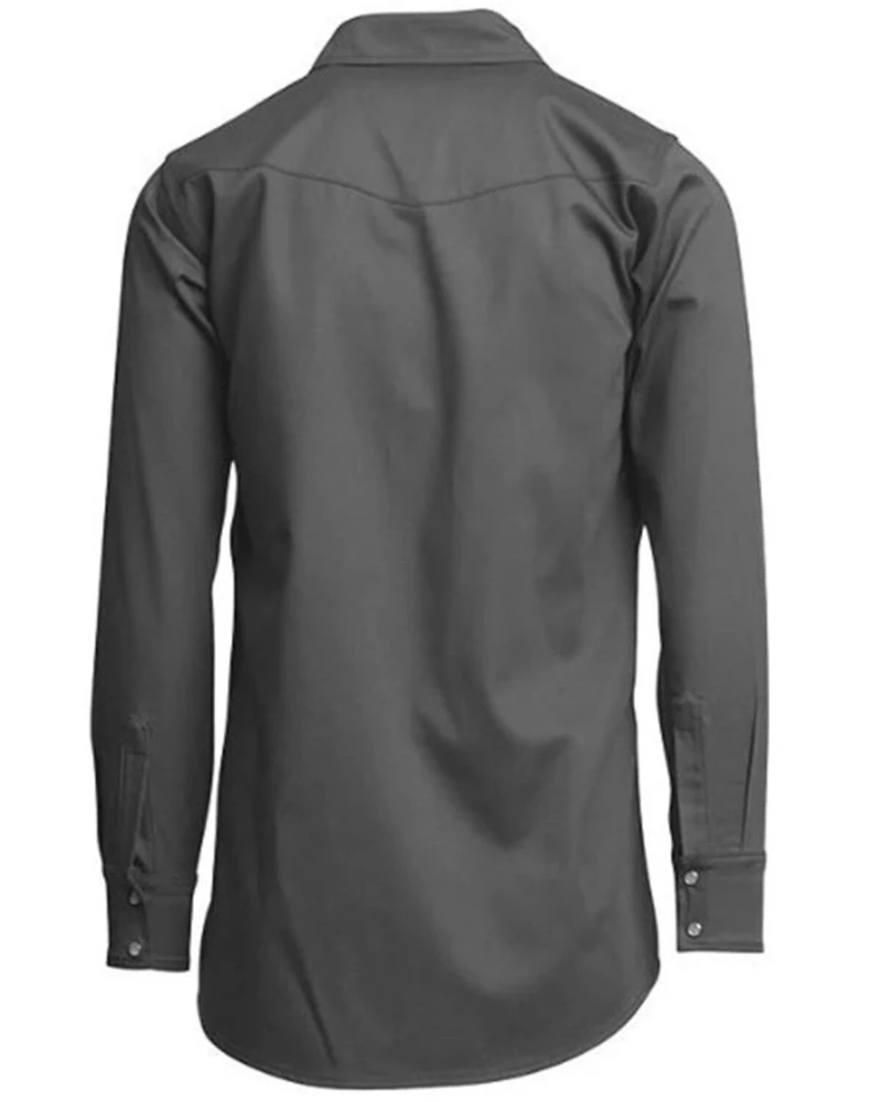 Lapco Men's FR Solid Long Sleeve Snap Western Work Shirt - Big & Tall