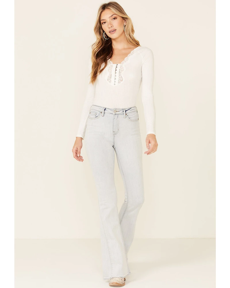 Idyllwind Women's Light Wash Friendship High Rise Flare Jeans