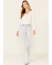 Idyllwind Women's Light Wash Friendship High Rise Flare Jeans