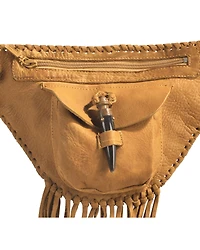 Kobler Tan Fringe Fanny Pack
