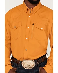 RANK 45® Men's Solid Roughie Tech Long Sleeve Snap Western Shirt