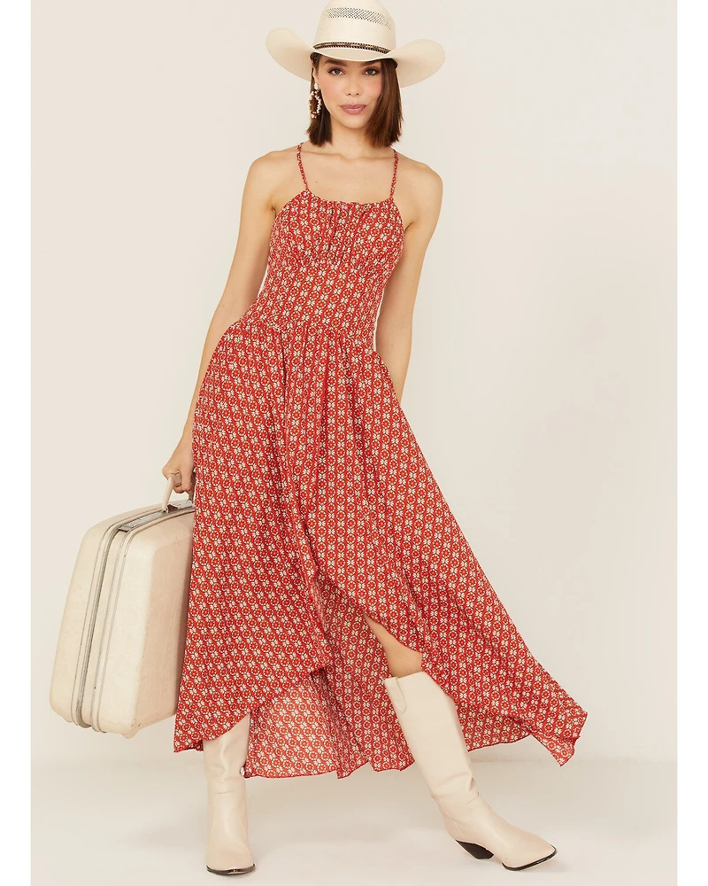 Molly Bracken Women's Printed Asymmetrical High-Low Dress