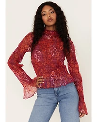 Free People Women's Hello There Floral Top