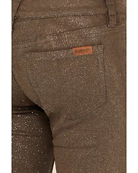 Rock & Roll Denim Girls' Glitter Stretch Flare Jeans