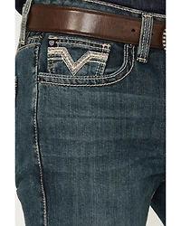 Rock & Roll Denim Men's Pistol Medium Wash Bootcut Rigid Jeans