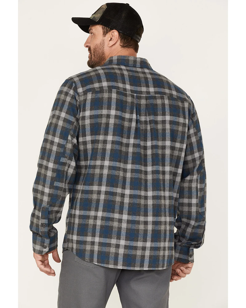 Brothers and Sons Men's Everyday Plaid Print Button Down Western Flannel Shirt