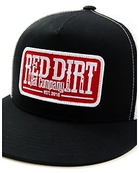 Red Dirt Hat Embroidered Logo Tag Patch Mesh Back Cap