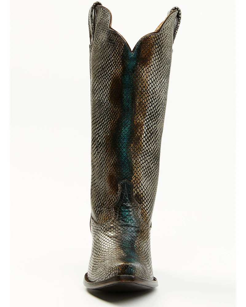 Idyllwind Women's Strut Snake Print Leather Western Boots - Snip Toe