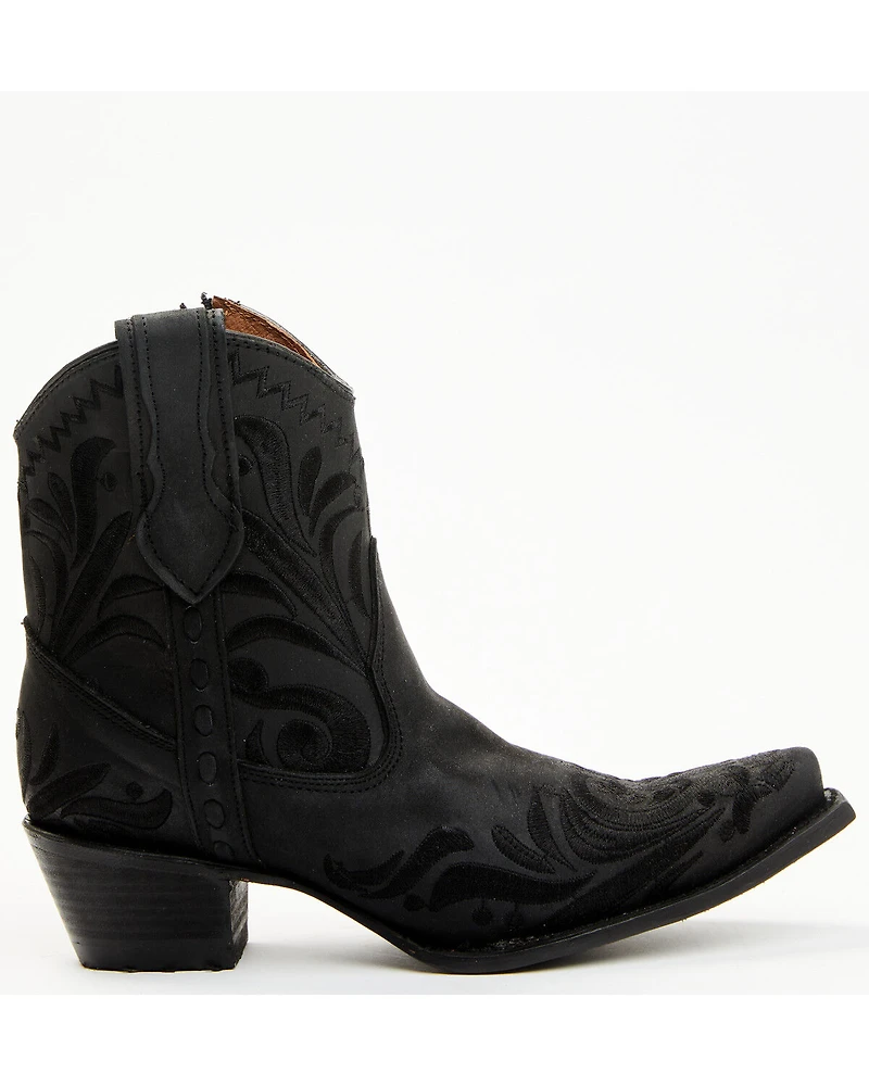 Circle G Women's Embroidered Booties - Snip Toe