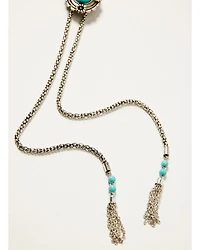 Shyanne Women's Floral Concho Bolo Necklace