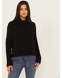 Shyanne Women's Cable Fringe Sweater