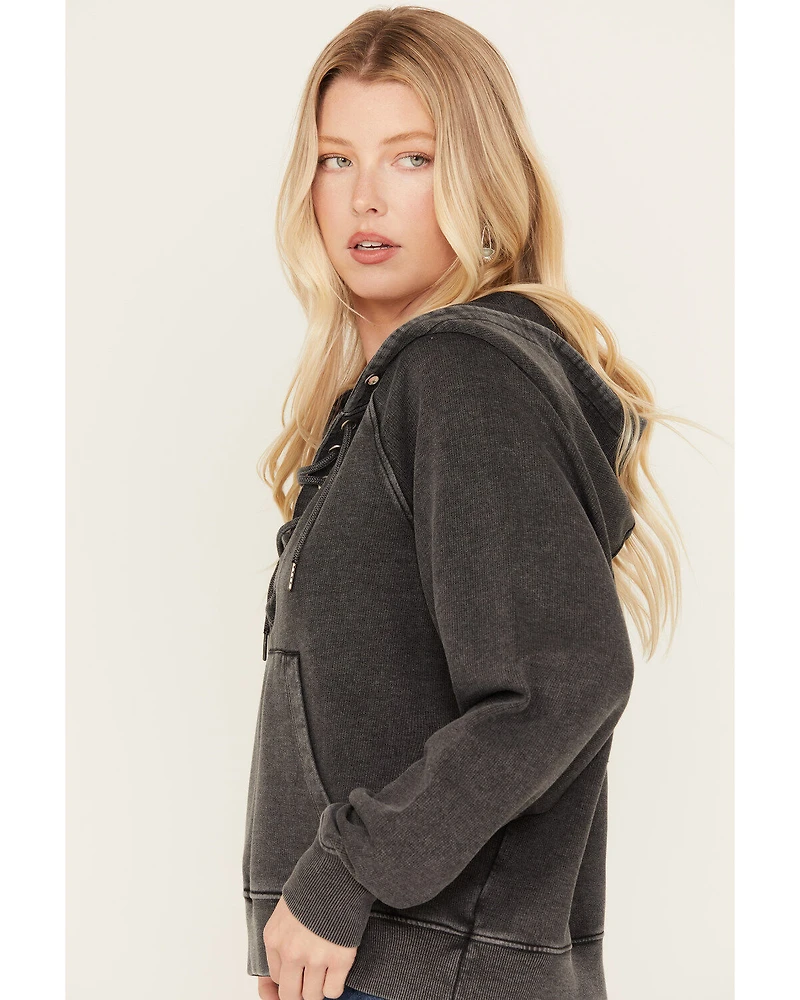 Idyllwind Women's Blanche Studded Tie Front Hoodie