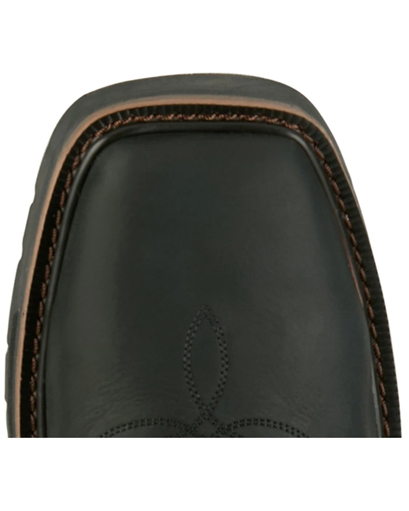 Justin Men's 11" Stampede Widowmaker Waterproof Pull-On Work Boots - Steel Toe