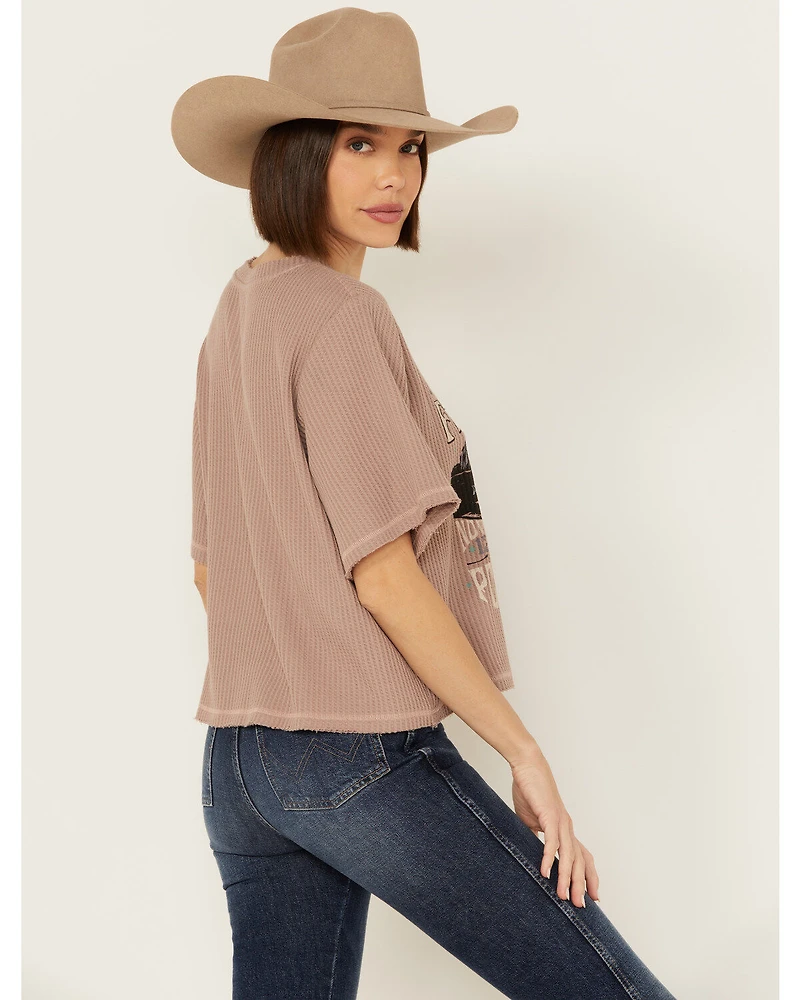 Cleo + Wolf Women's Adrian Boxy Cropped Graphic Tee