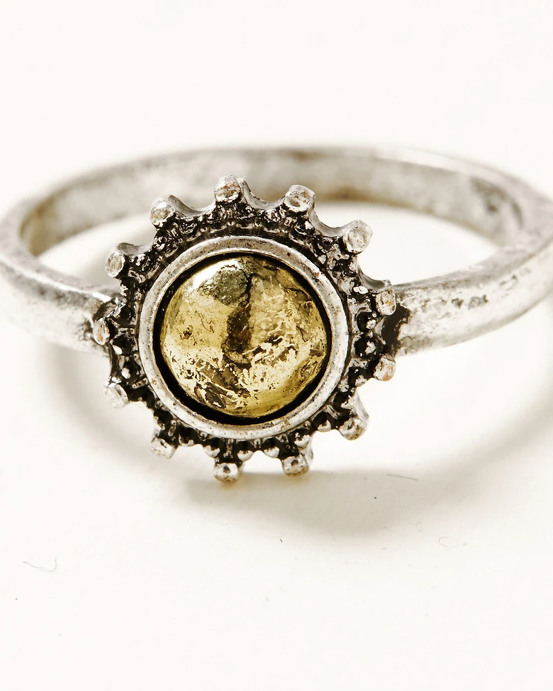 Shyanne Women's Cactus Rose Longhorn 5-Piece Ring Set
