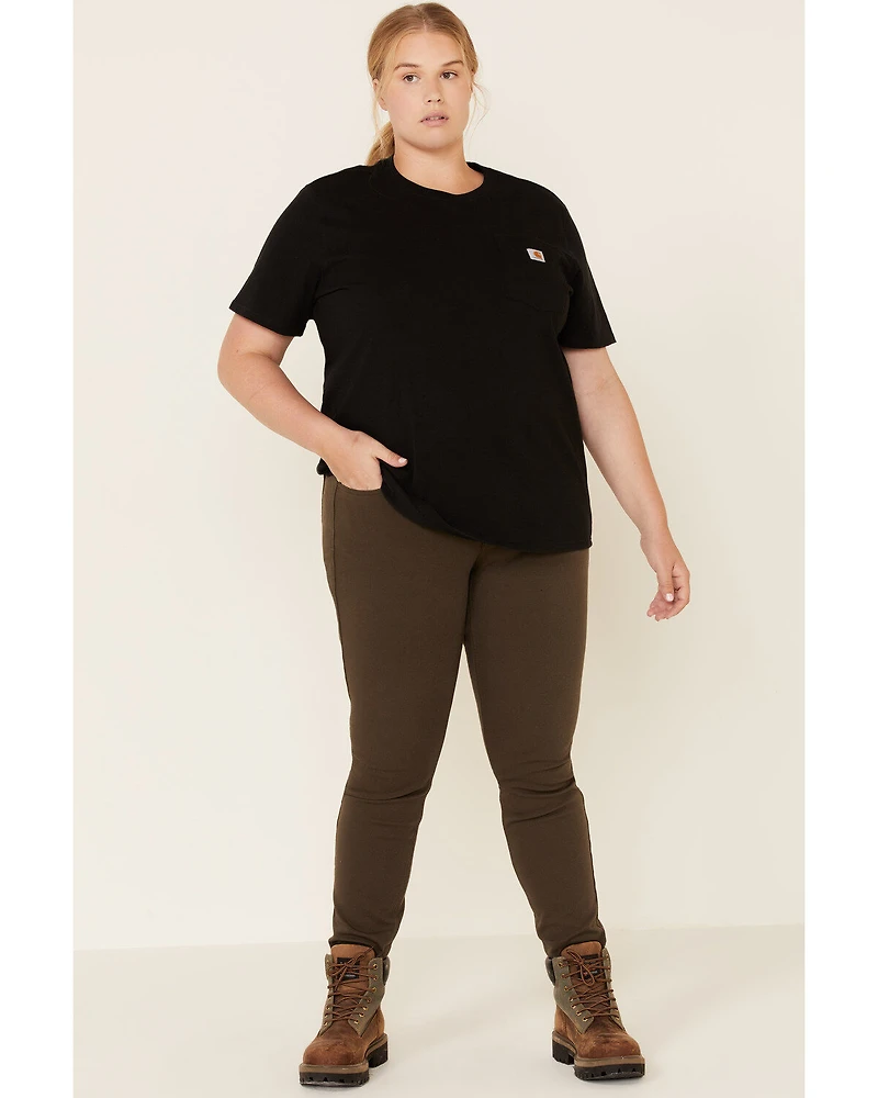 Carhartt Women's Chest Pocket Sleeve Work T-Shirt - Plus