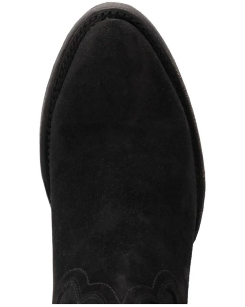 Lane Women's Plain Jane Suede Tall Western Boots - Round Toe
