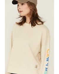 Carhartt Women's TENCEL™ Fiber Series Loose Fit Long Sleeve Graphic Sweatshirt