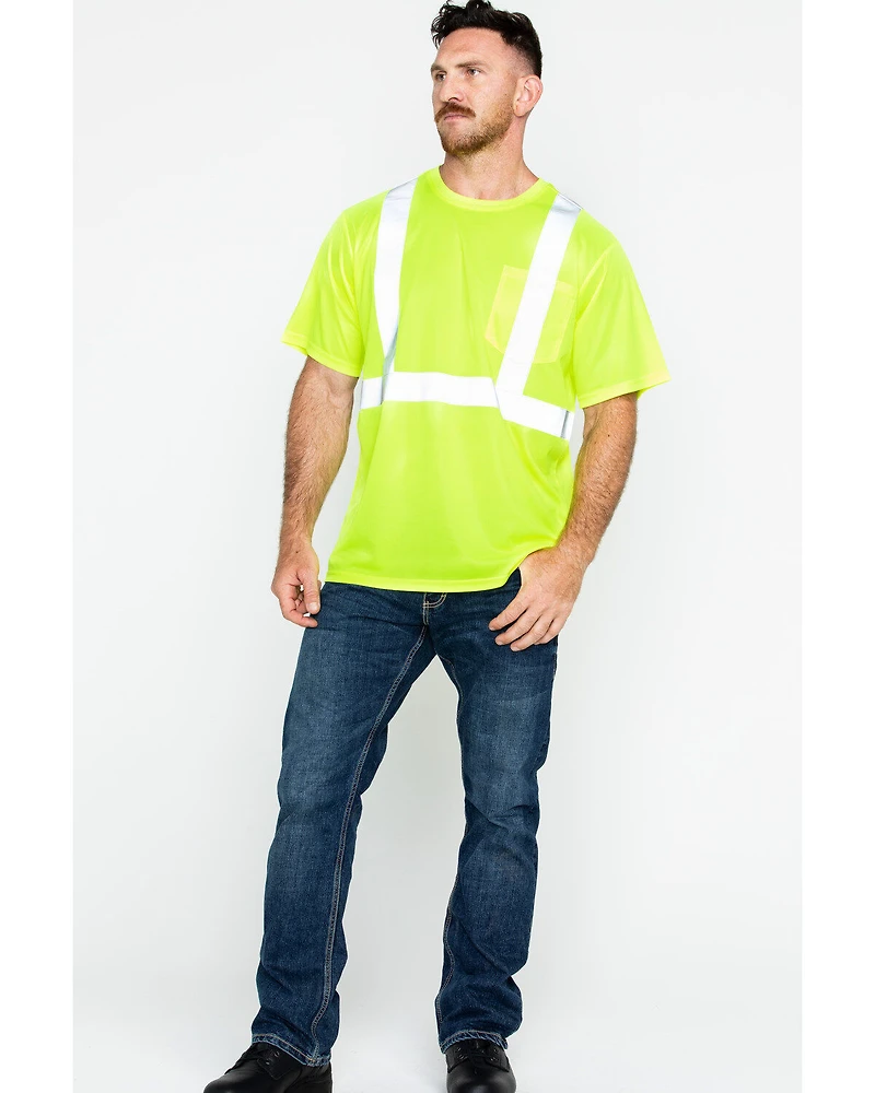 Hawx Men's Short Sleeve Reflective Work Tee - Big & Tall