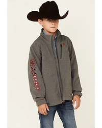 Ariat Boys' Americana Logo 2.0 Zip-Front Softshell Jacket