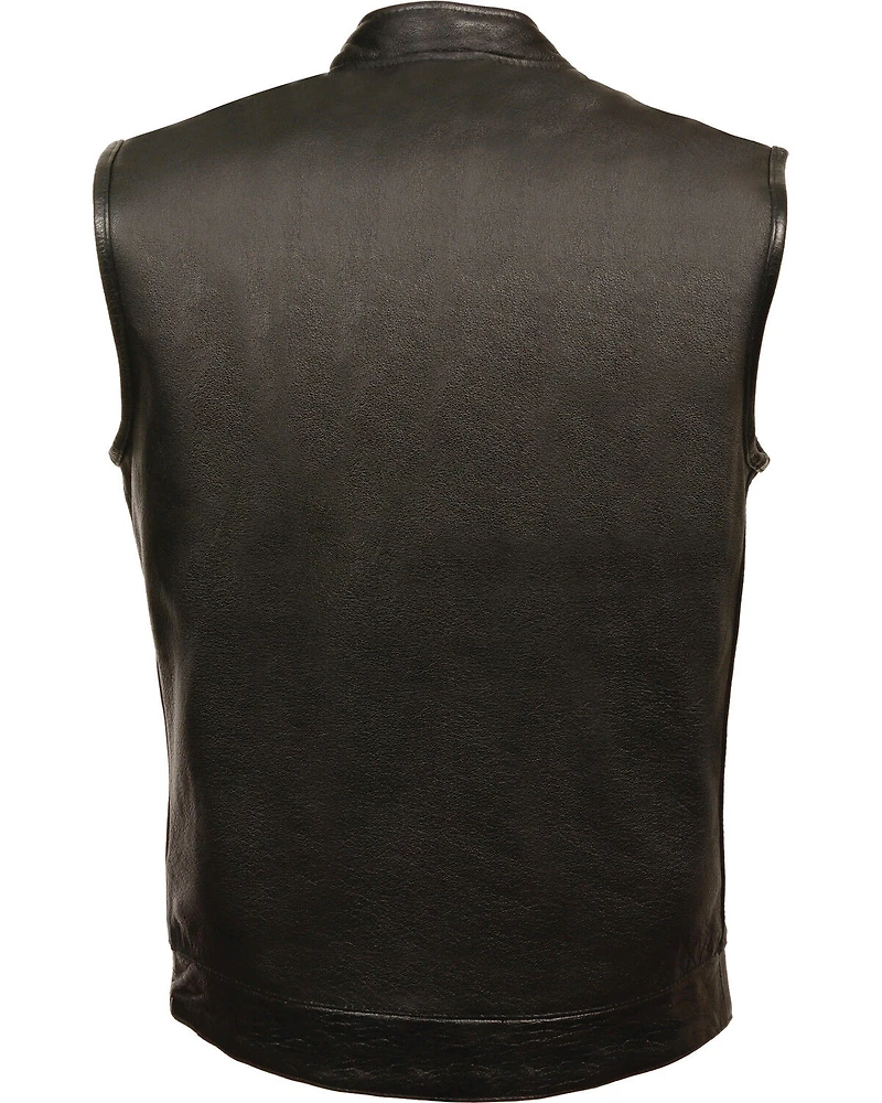 Milwaukee Leather Men's Open Neck Club Style Vest