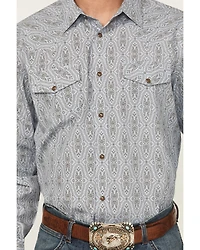 Gibson Trading Co Men's Ride The Wind Medallion Print Long Sleeve Snap Stretch Western Shirt