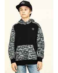 Ariat Boys' Digi Camo Patriot Hooded Sweatshirt