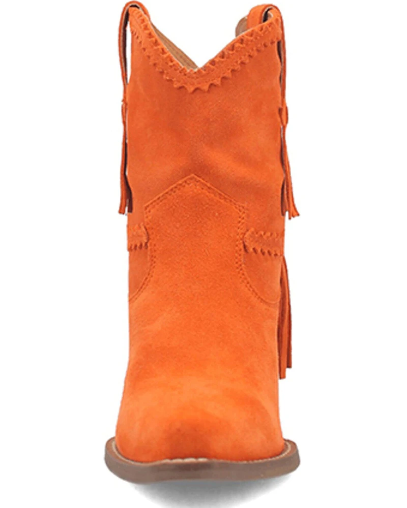 Dingo Women's Fandango Fringe Western Booties - Snip Toe