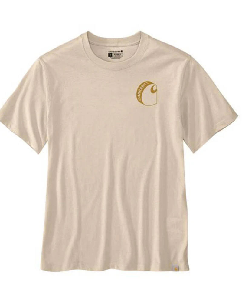 Carhartt Men's Relaxed Fit Lightweight Logo Short Sleeve Graphic T-Shirt