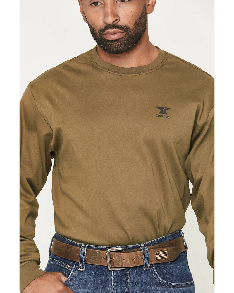 Troll Co Men's FR DHCM Anvil Long Sleeve Graphic Work T-Shirt