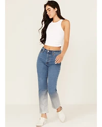 Levis' Women's Medium Wash Mid Rise Wedgie Straight Leg Stretch Denim Jeans