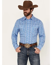 Wrangler 20X Men's Paisley Print Long Sleeve Snap Stretch Western Shirt