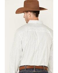 Cody James Core Men's Old Soul Mini Geo Print Long Sleeve Button-Down Western Shirt