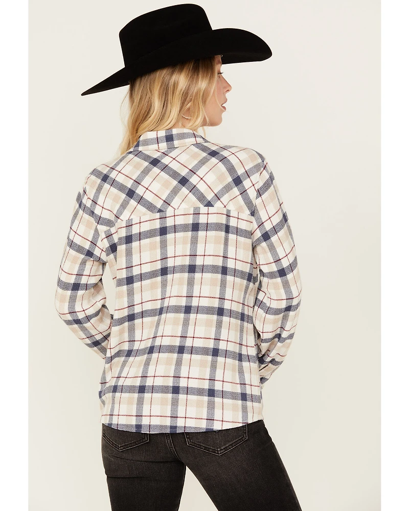 Idyllwind Women's Binkley Plaid Print Long Sleeve Pearl Snap Western Shirt