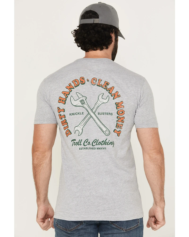 Troll Co Men's Knuckle Buster Short Sleeve Graphic T-Shirt