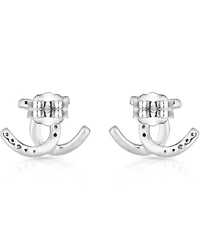 Montana Silversmiths Women's Horseshoe Happiness Post Earrings