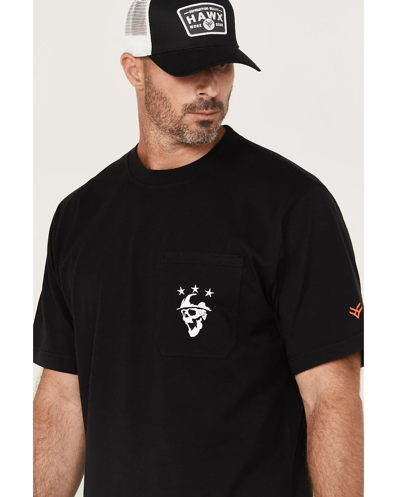 Hawx Men's Scream Embroidered Short Sleeve Graphic T-Shirt