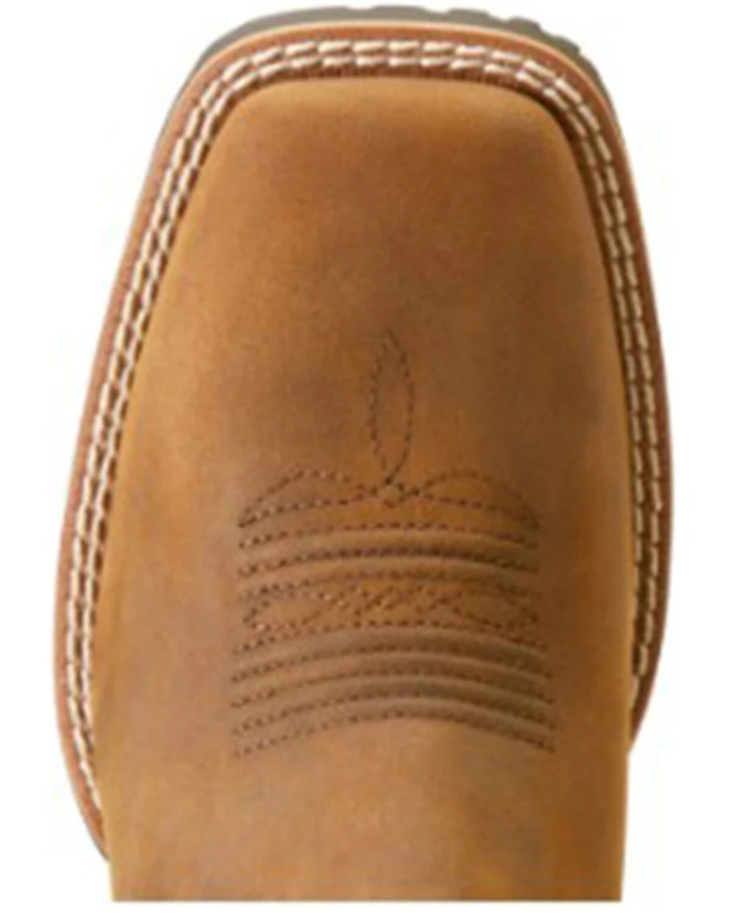 Ariat Women's Hybrid Ranchwork Distressed Western Boots - Broad Square Toe